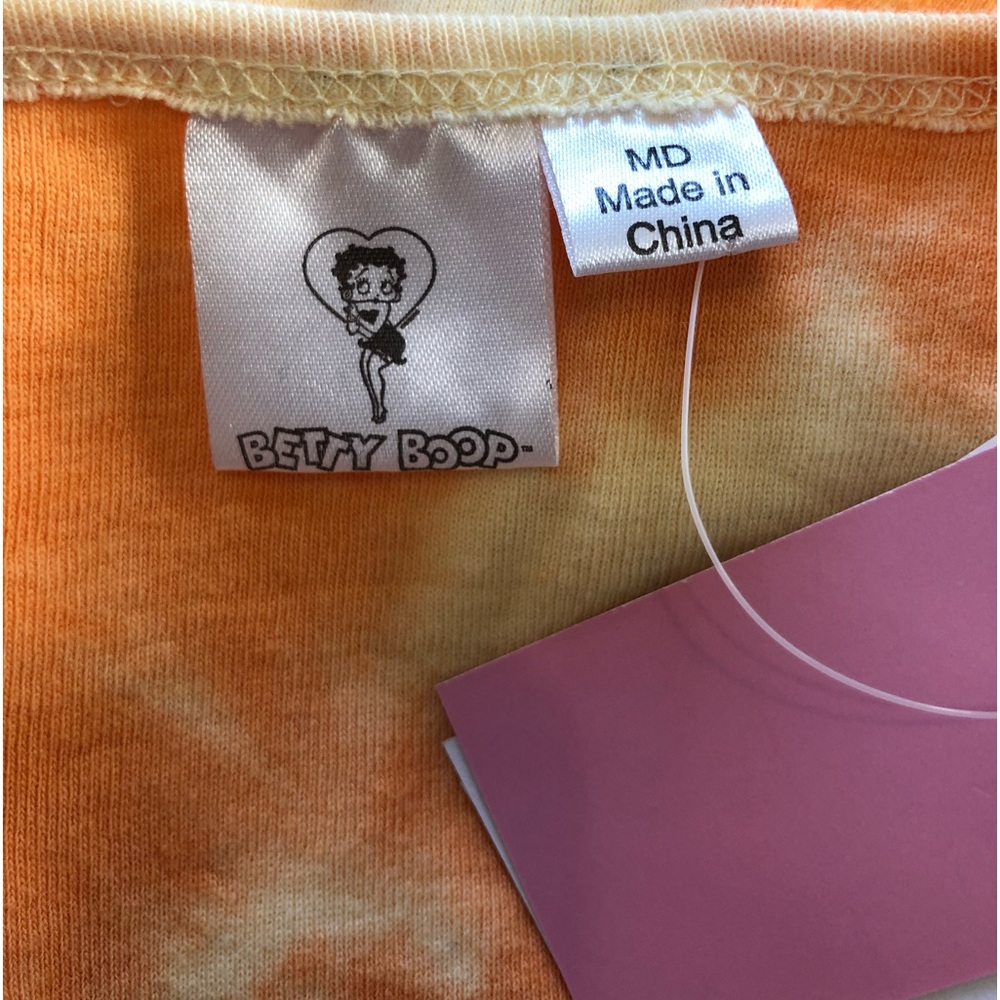 Betty Boop Womens Crop Top Medium Orange - Picture 8 of 10